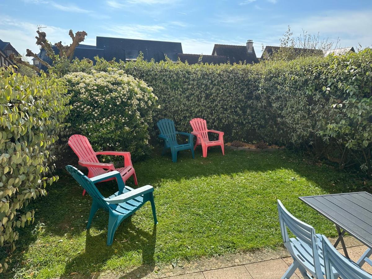 2 Pieces Jardin, Acces Direct Mer Et Proche Thalasso Cabourg Bagian luar foto